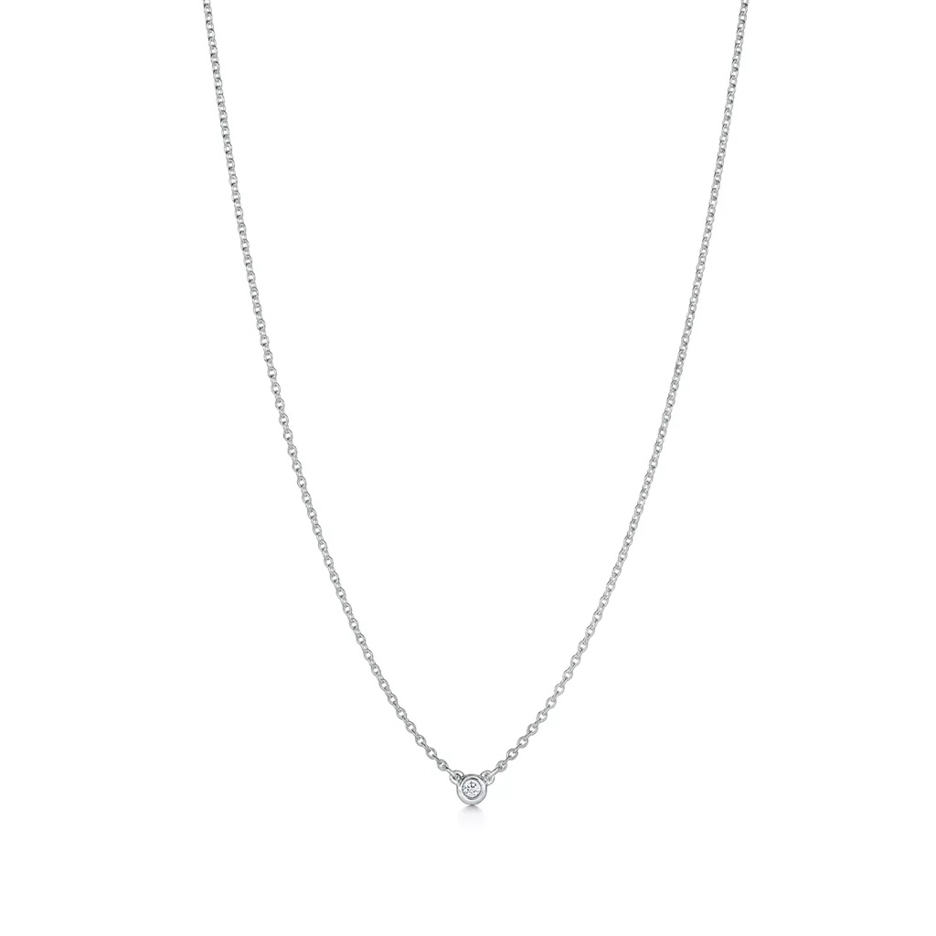 Tiffany 925 Diamond Necklace By Elsa Peretti